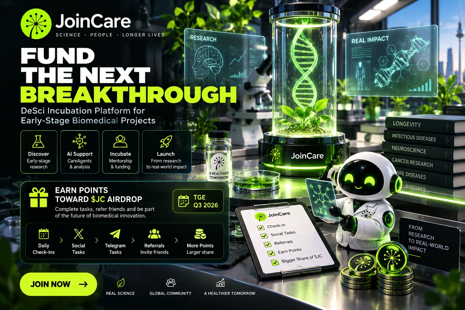 JoinCare Airdrop: Tasks & Eligibility