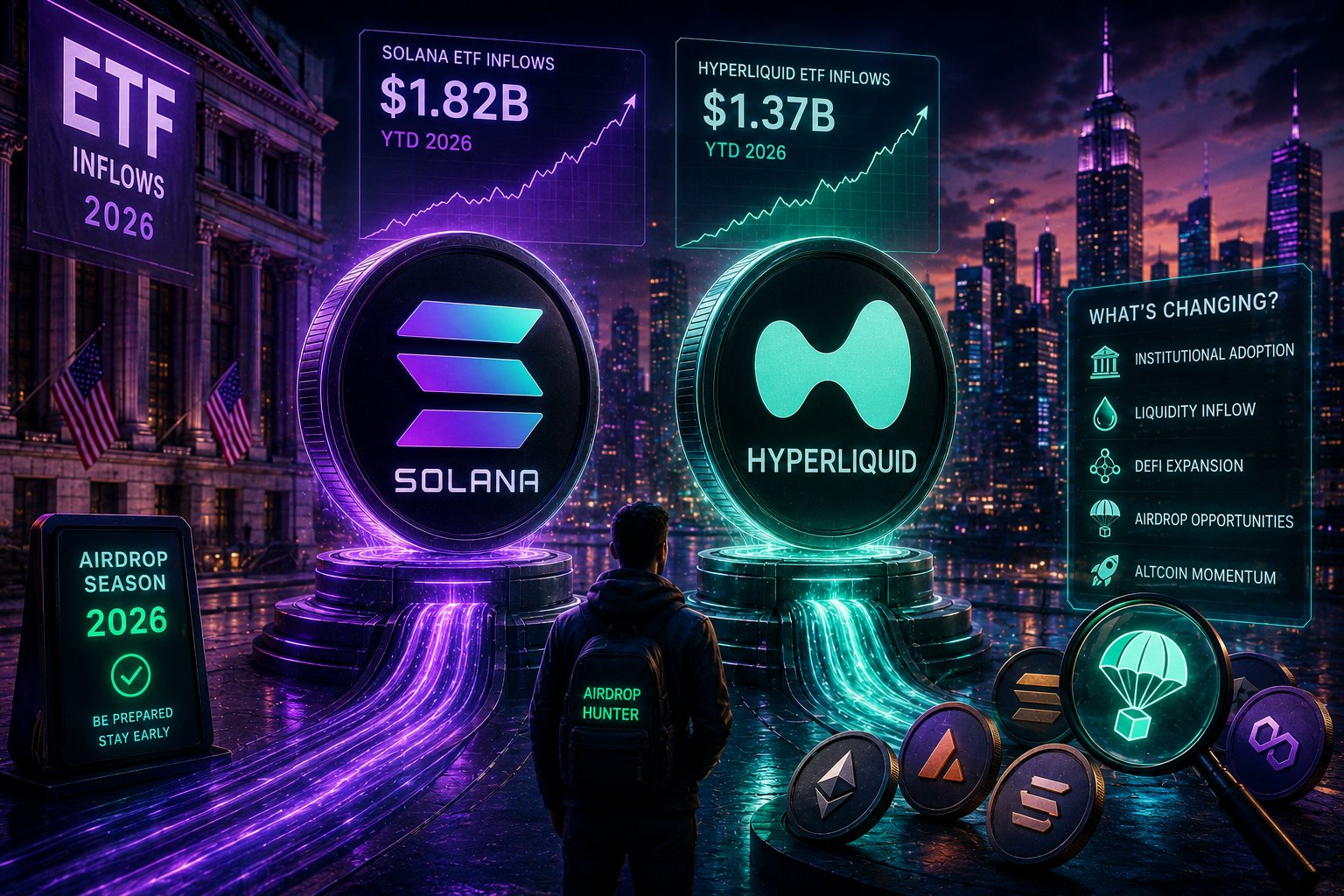 Behind 2026’s Solana and Hyperliquid ETF Inflows: What’s Changing for Airdrop Hunters and Altcoin Investors?
