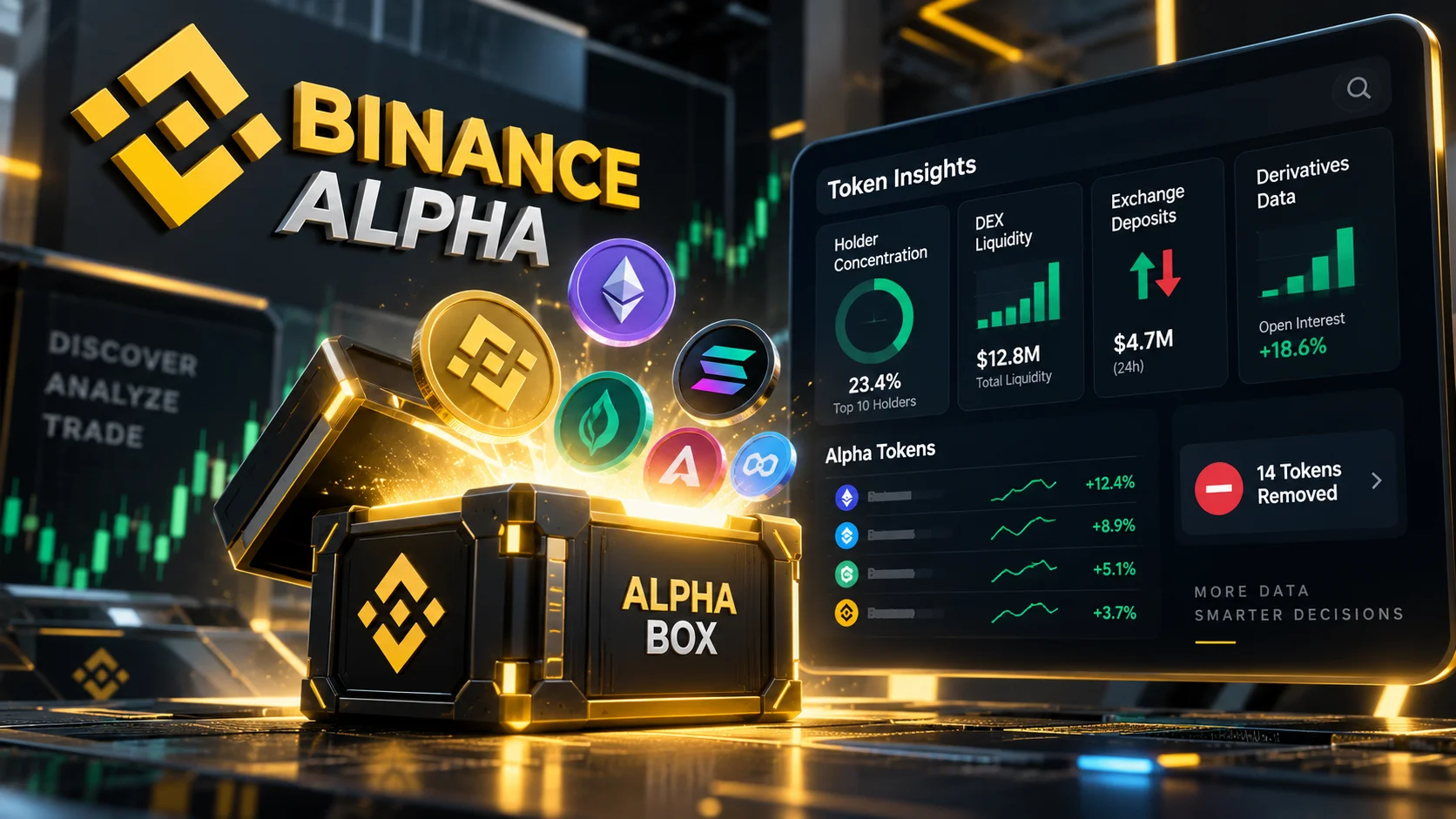 Binance Alpha's Airdrop Push Meets a 14-Token Reality Check