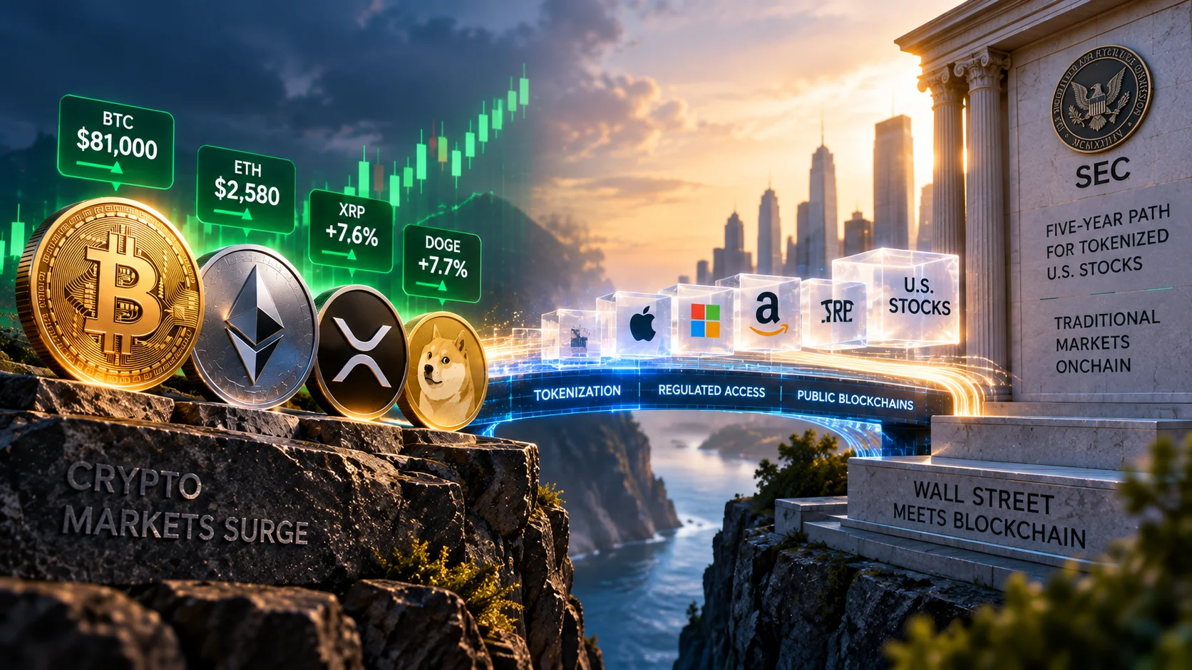 Bitcoin Breaks $80K-but SEC Tokenization Puts Ethereum on Trial