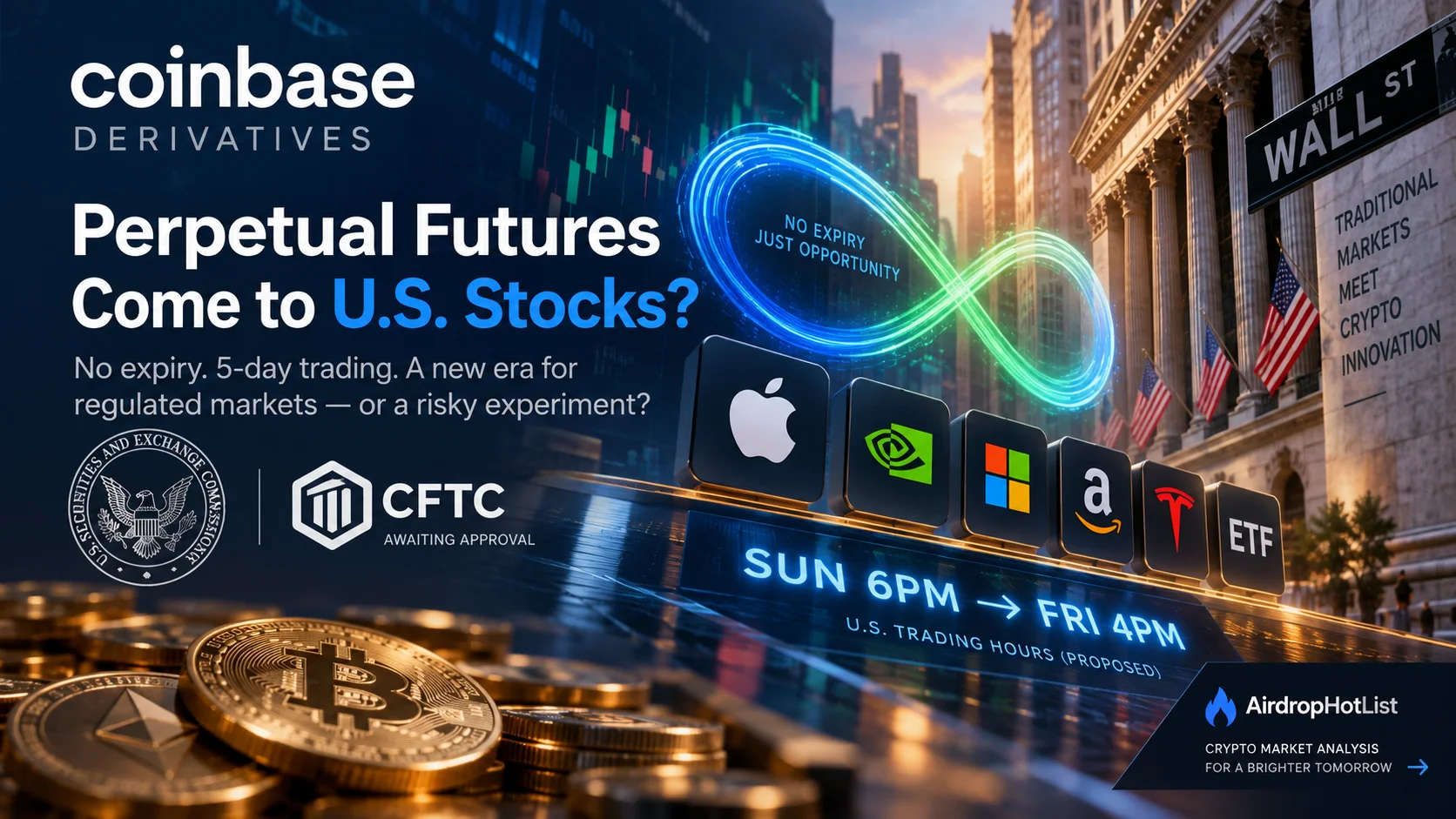 Coinbase Stock Perps Reach the SEC-CFTC Is the Real Test