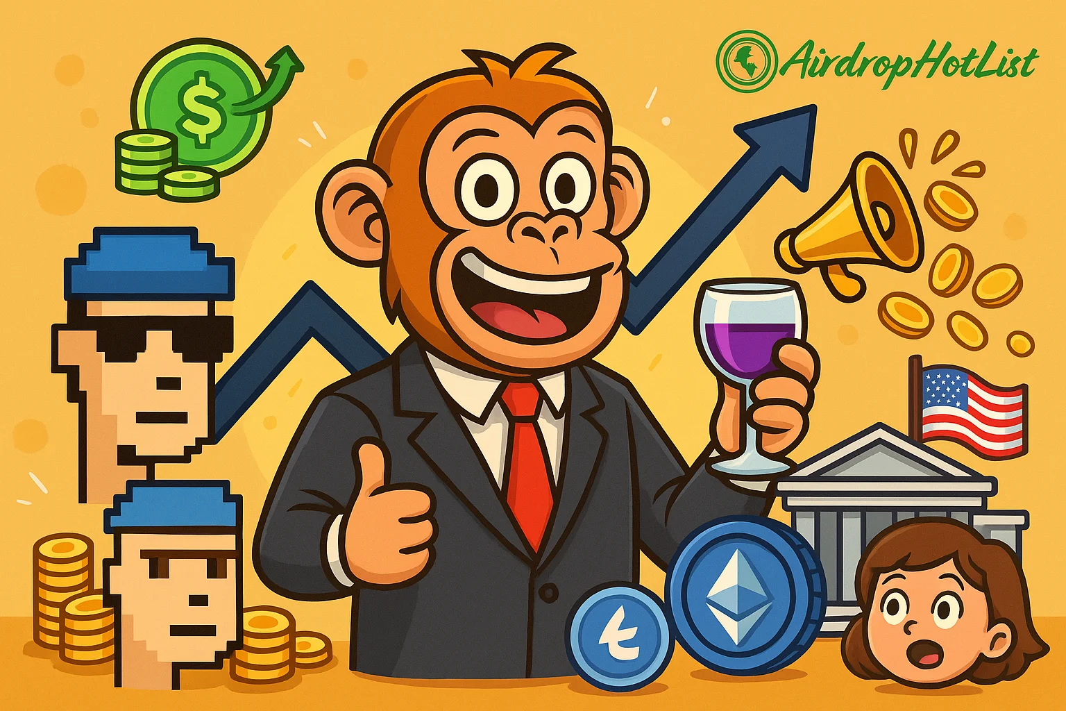 CryptoPunks Sold, Trump Dinner Invite, Coinbase S&P 500 & Airdrop Season | Weekly Crypto Recap