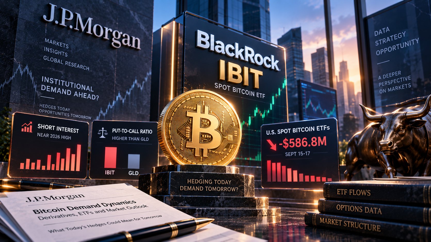 JPMorgan Spots Hidden Bitcoin ETF Fuel in IBIT's Heavy Hedges