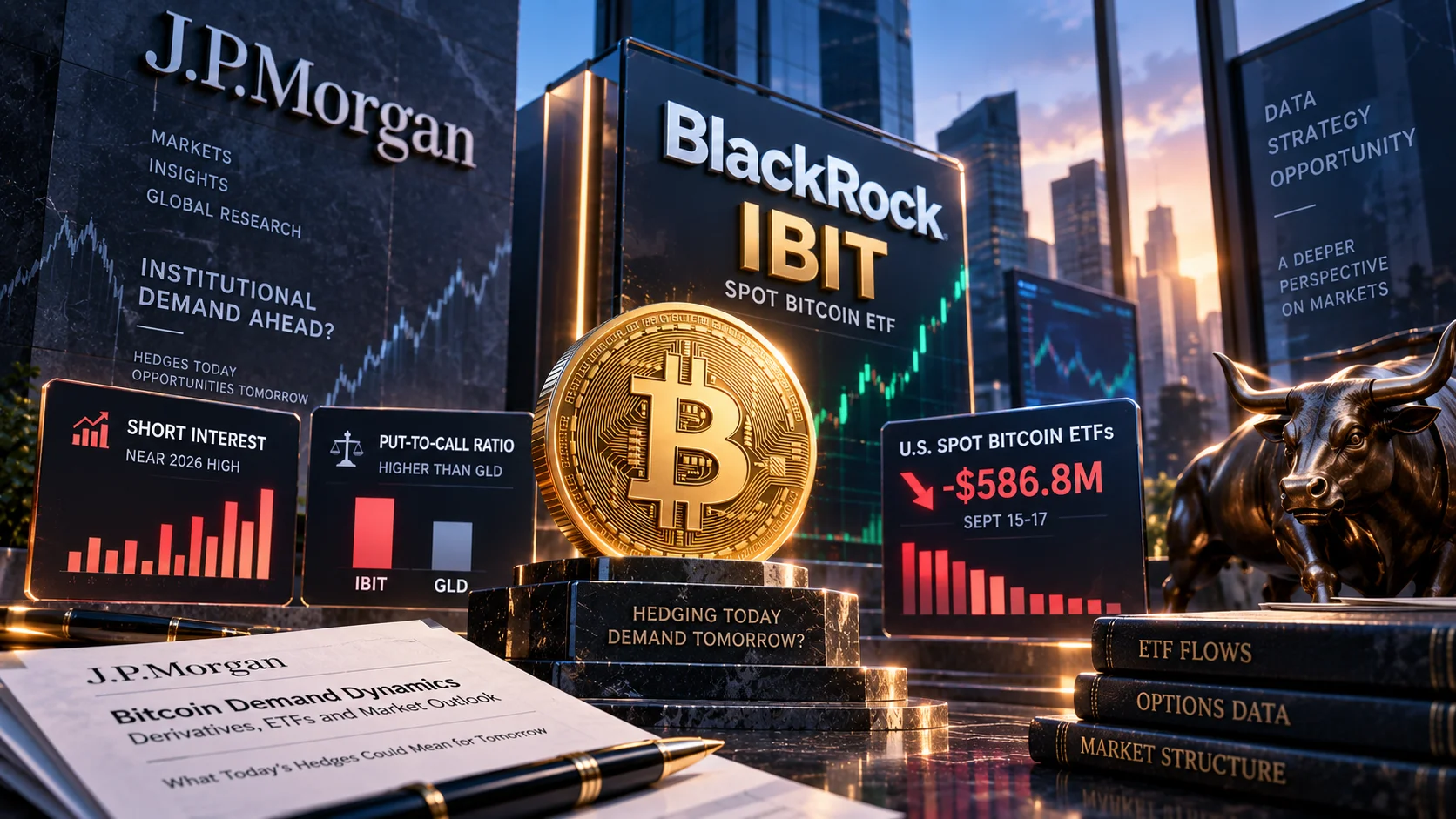 JPMorgan Spots Hidden Bitcoin ETF Fuel in IBIT's Heavy Hedges