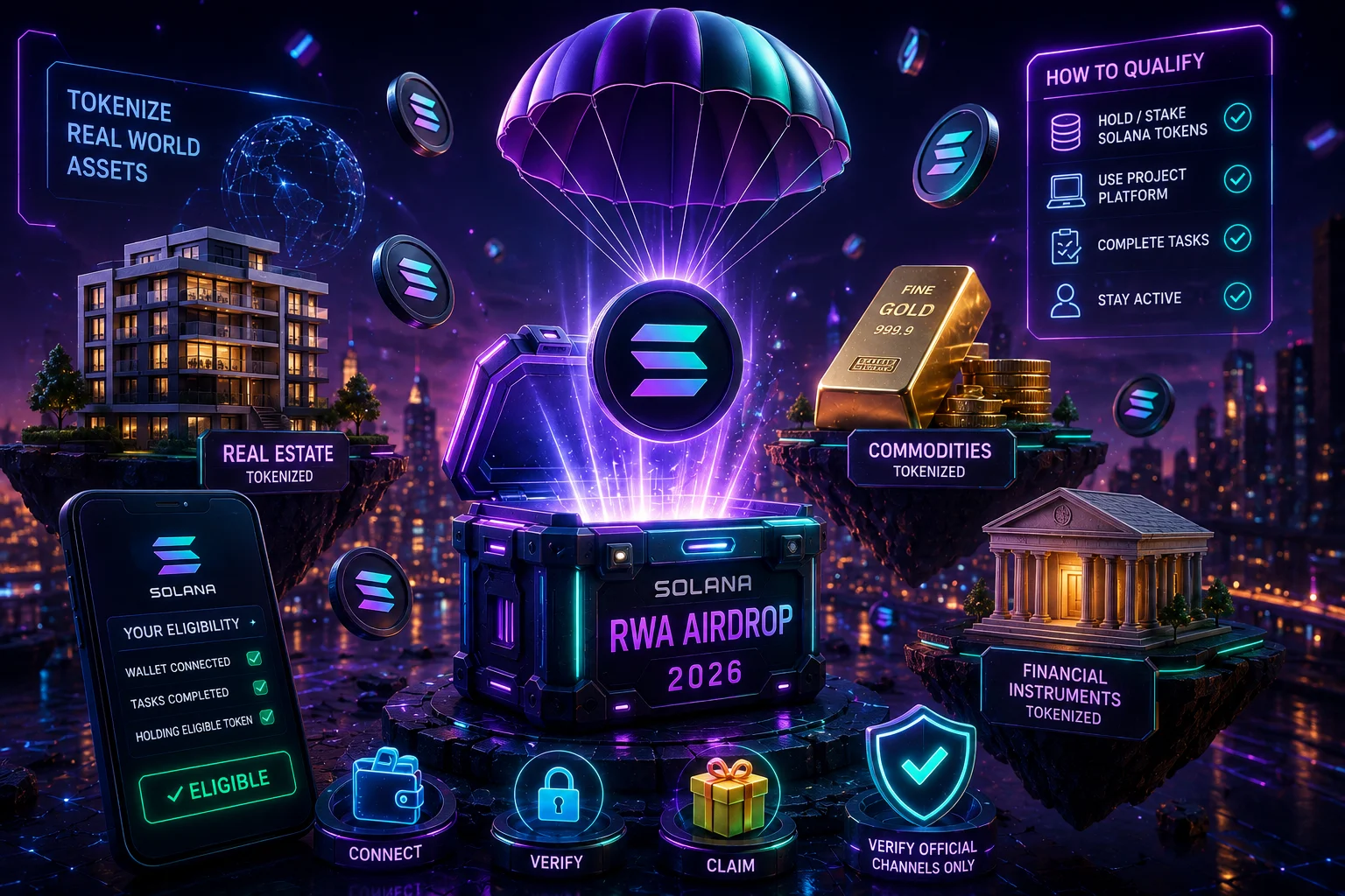 Upcoming Solana RWA Airdrops in 2026: How to Qualify, Participate, and Maximize Rewards
