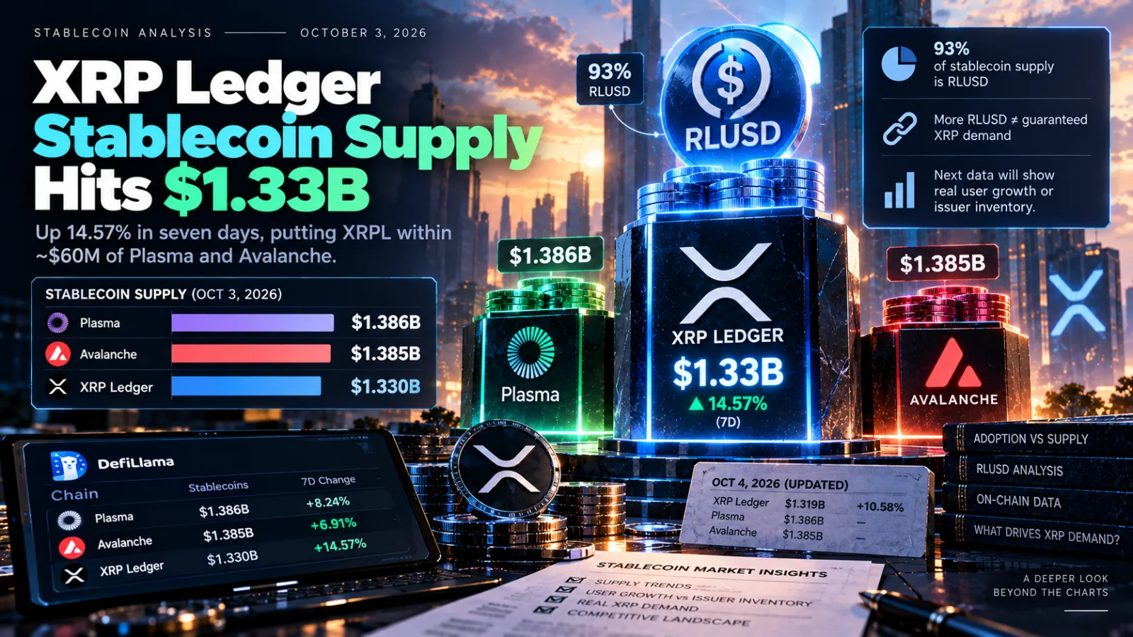 XRP Ledger's $1.33 Billion Stablecoin Surge Has a Catch